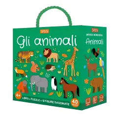 Q-box Animali Edizione A Colori Con Puzzle