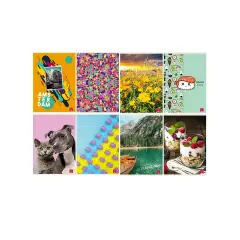 Quaderno Maxi per Bambini Fantasie Assortite: 80 g, Rigatura C per Quarta e Quinta Elementare