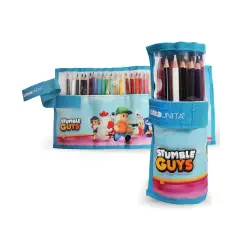 Tinta Unita Stumble Guys Rotolo 24 Pastelli + 1 Matita All Black