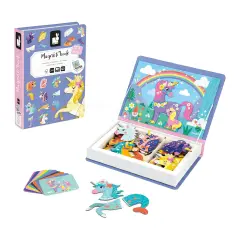 Janod - Magneti'Book Unicorni - Gioco Educativo 44 Calamite