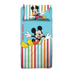 Set Lenzuolo Letto Singolo Mickey Mouse - Completo Letto Disney