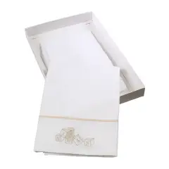 Set Lenzuola Carrozzina Dadini Bianco 3 Pezzi