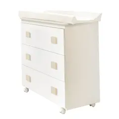 Bagnetto Infinito Bianco con Pomelli Tortora Italbaby