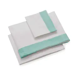 Infinito Set Lenzuola Lettino 3 Pezzi Plumetì Verde Acqua Italbaby