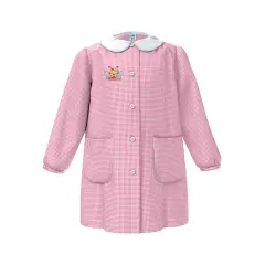 Grembiule Bambina Asilo Ape Quadrettato Rosa 6 Anni