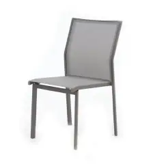 Sedia Como Brown In Alluminio Salmar