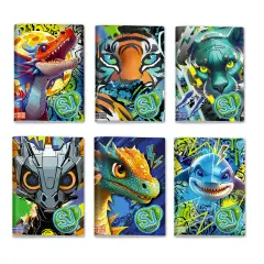 Sj Gang Animali Boy Quaderno A4 Maxi 96/100 Rigatura 5m