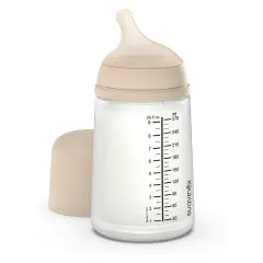 Biberon Zero Zero con Tettarella In Silicone Anticolica Flusso Medio 270 ml Light