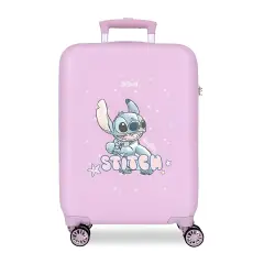 Lovely Stitch Trolley Abs 55 Cm 4 Ruote Lilla