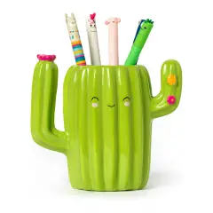 Portapenne in Ceramica Legami Desk Friends Cactus