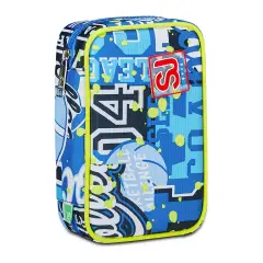 Astuccio Scuola Completo Seven Speed Case Sj Gang Realbasket Boy