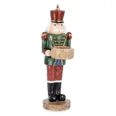 Portacandela Brendan Soldatino Natale 27cm Verde