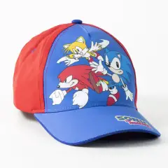 Cappellino Sonic 53cm Con Visiera Blu