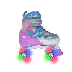Sport1 Pattino Mermaid Regolabili Con Ruote Led Taglia 30-33