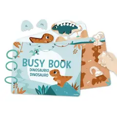 JANOD Busy Book Dinosauri: Libro Interattivo per Bambini