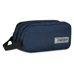 Astuccio Bustina 3 Zip Seven Freethink Deep Blue Unisex