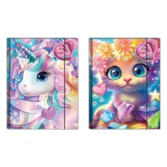 Sj Gang Animali Girl Cartellina con Elastico 25x34x1 cm