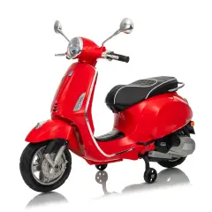 Vespa Piaggio Elettrica 8V - Batteria al Litio, Bluetooth e Luci LED - Rossa