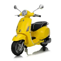 Vespa Piaggio Elettrica 8V - Batteria al Litio, Bluetooth e Luci LED - Giallo