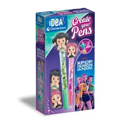 Clementoni Idea Crea La Tua Penna K Pop Demon Hunters: Zoey & Mira