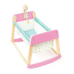 Culla A Dondolo In Legno Per Bambole Dolci Nanne Hape