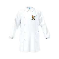 Grembiule Bambino Asilo Pompiere Bianco 3 Anni