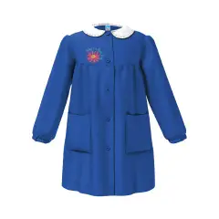 Grembiule Bambina Scuola Fiore Blu 8 Anni