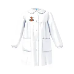 Grembiule Bambina Asilo Giraffa Bianco 4 Anni
