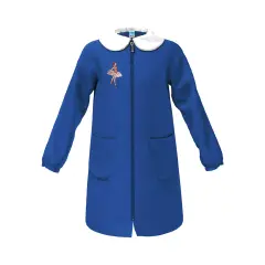 Grembiule Bambina Scuola Zip Ballerina Blu 12 Anni