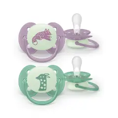 Ciuccio Philips Avent Ultra Soft Night 6-18M Foglia/Cerbiatto