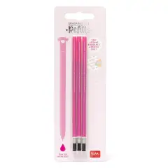 Legami - Refill per Penna Gel Cancellabile Rosa, Set 3 Pezzi