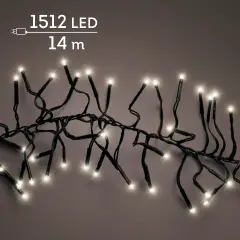 Lumineo Cluster 1512 LED 14 m Bianco Caldo Dimmer Timer