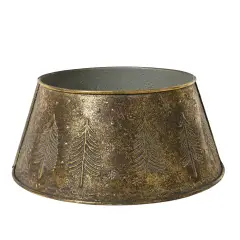 Copri Base Albero di Natale Ferro Bronzo Anticato Ø70 cm