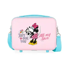 Beauty case ABS Minnie All My Love Rosa-Turchese Disney