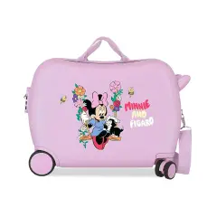 Valigia ABS 50 cm 4 ruote Minnie And Figaro Lilla Disney