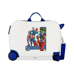 Valigia ABS 50 cm 4 ruote Avengers Bianco-Blu Marvel